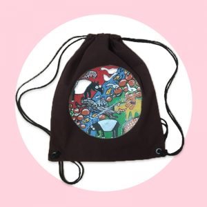 Kerbau Emas Drawstring Bag