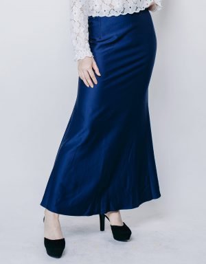 Italy Crepe Mermaid Side Zip Skirt