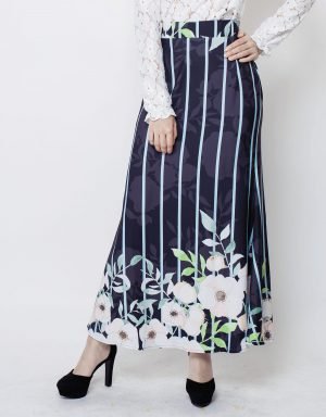 Floral Crepe Mermaid Skirt