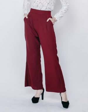 Boat Cut Crepe Pants